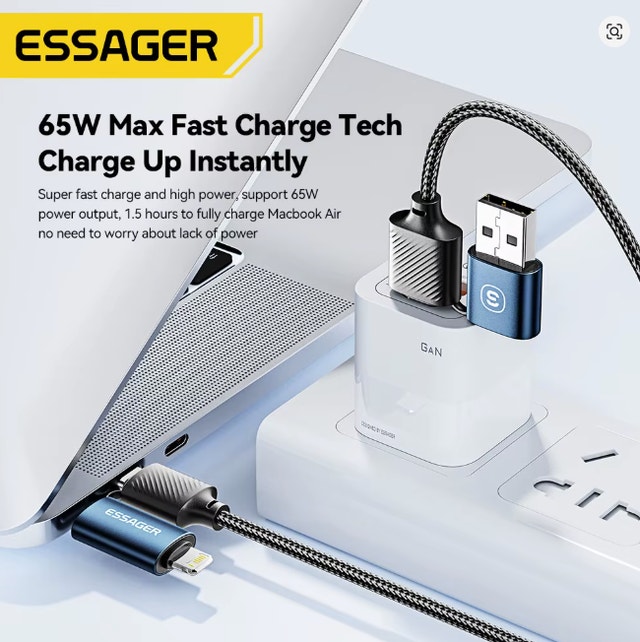 2-in-1 USB Fast Charging Cable for Samsung and Apple - photo 5