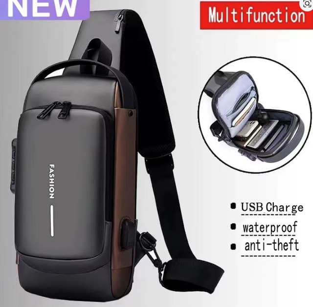 Shoulder Crossbody Bag Travel Sling Pack Messenger Chest Bag