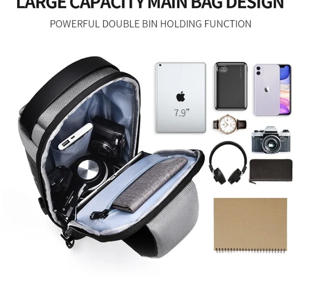 Shoulder Crossbody Bag Travel Sling Pack Messenger Chest Bag - photo 4