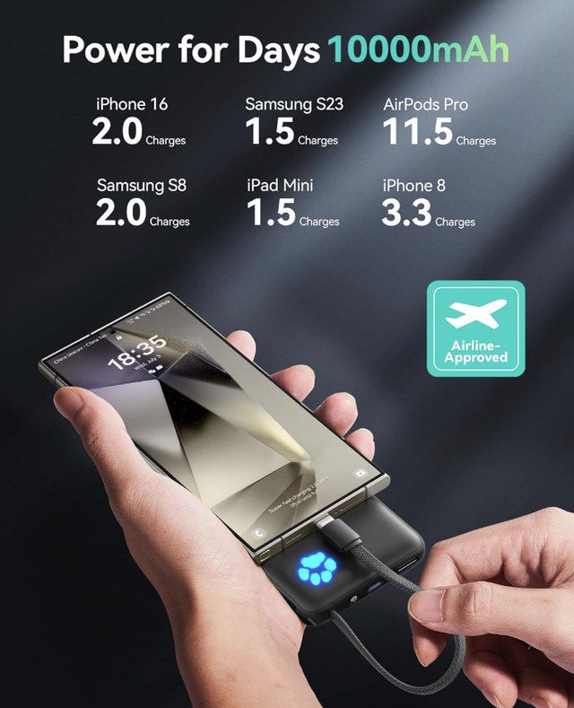 INIU 45W Portable Charger, 10000mAh Power Bank - photo 2