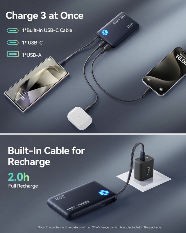 INIU 45W Portable Charger, 10000mAh Power Bank - photo 5