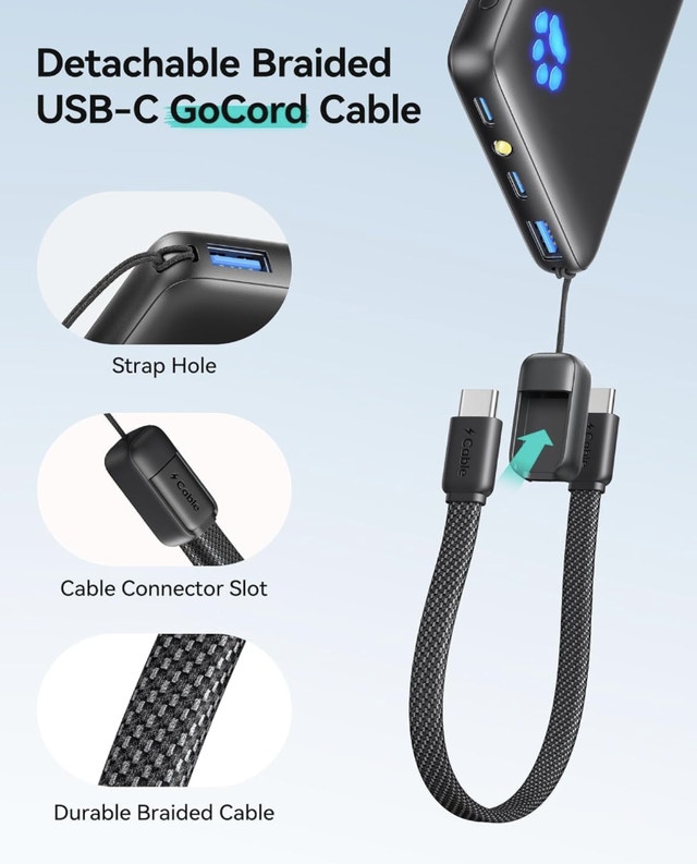 INIU Portable Charger 45W PD Fast Charging 10000mAh Power Bank - photo 2