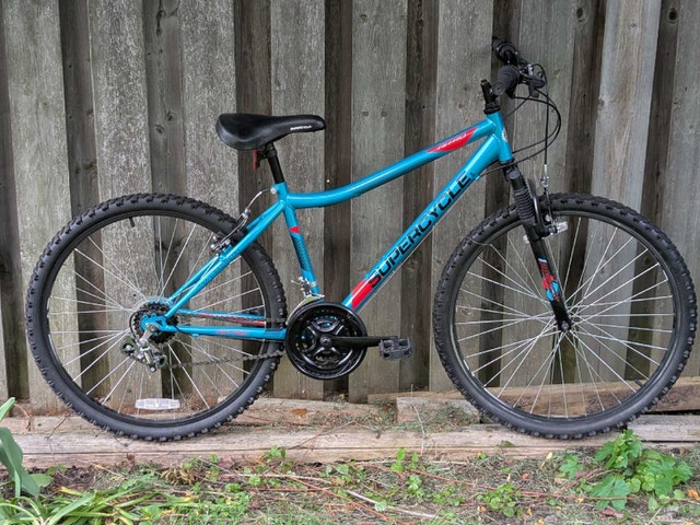26" wheels, Supercycle blue mountain bike, new!