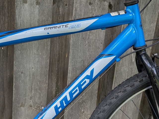 blue Huffy mountain bike, 26" wheels, size medium frame - photo 3