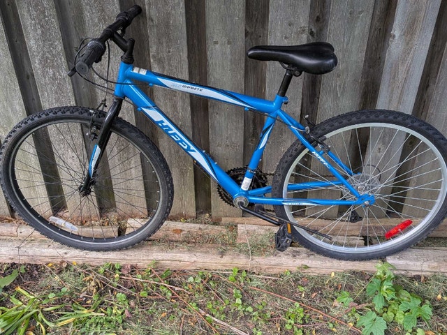 blue Huffy mountain bike, 26" wheels, size medium frame - photo 2