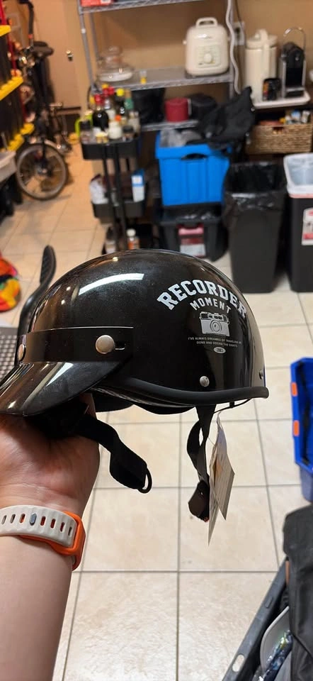 Black Half Helmet - photo 2