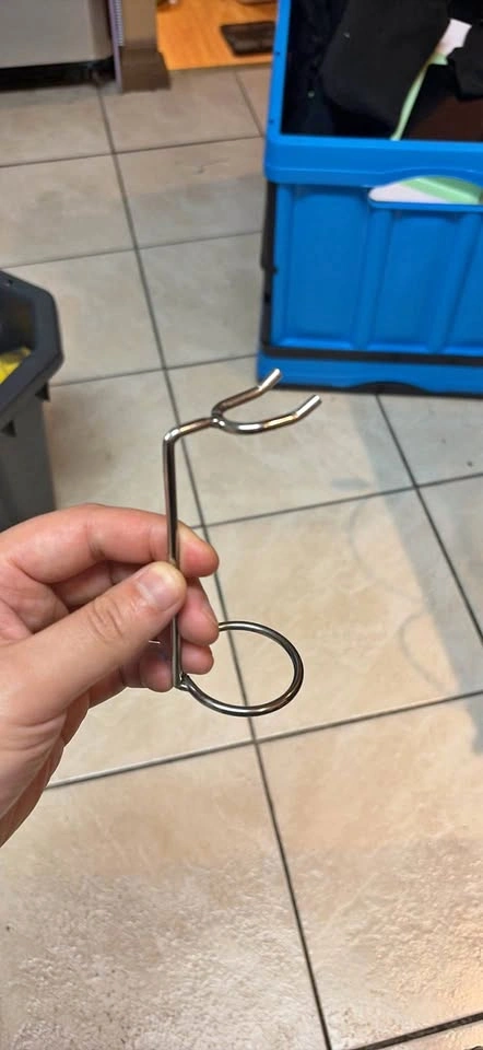 Small metal holder stand