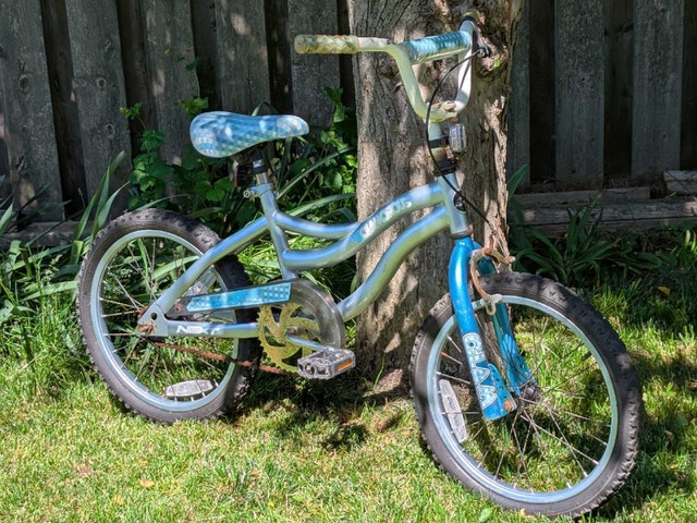 light blue kids single speed bike for ages 6-14 - photo 2