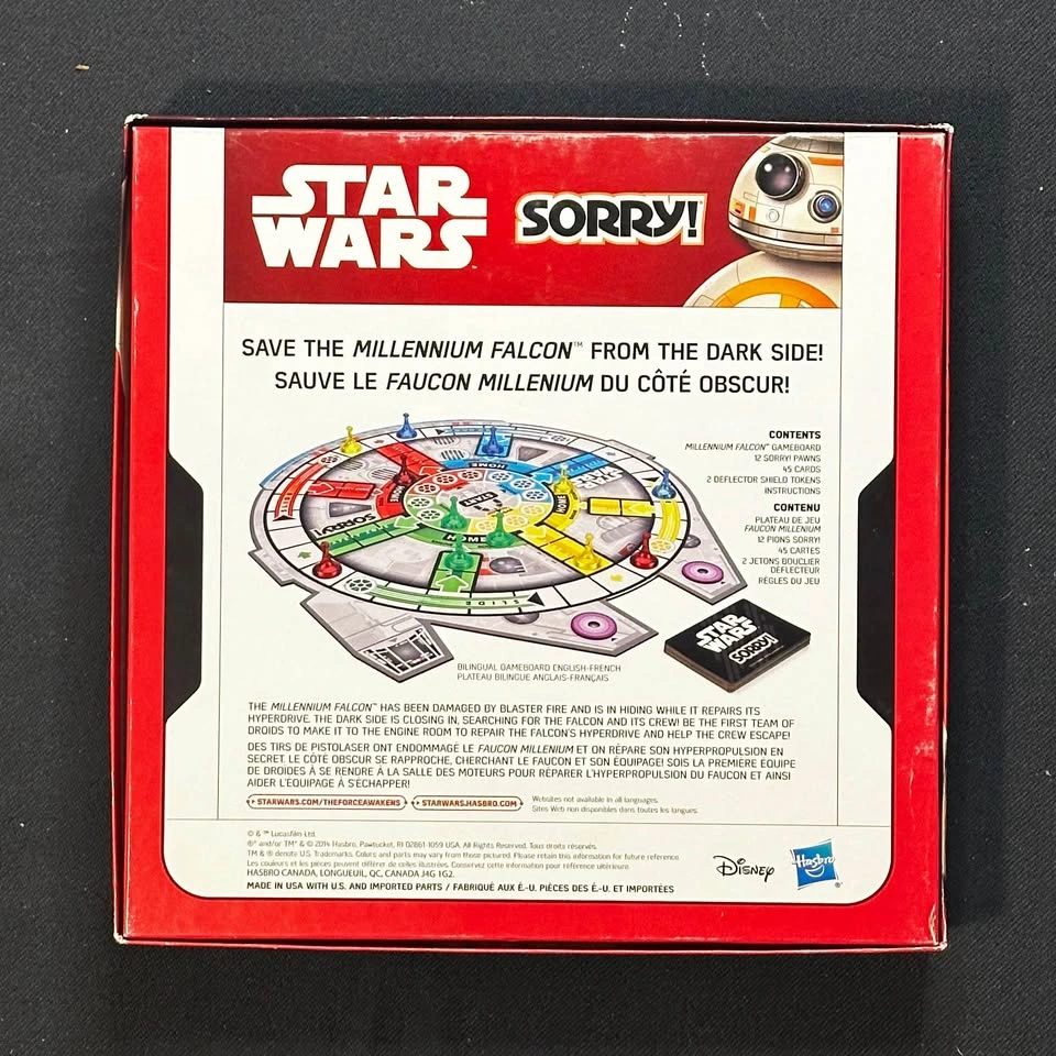 Star Wars Sorry! Board Game (Millennium Falcon Edition) - photo 4
