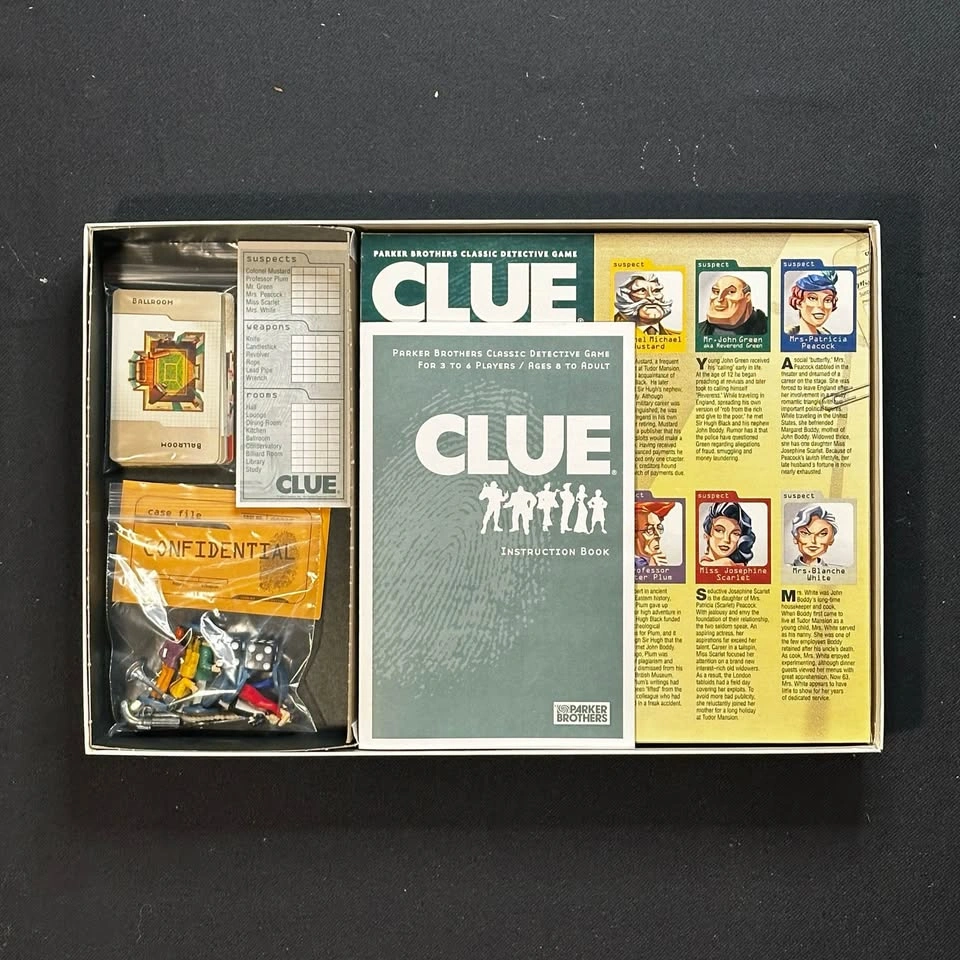 Classic CLUE Board game(complete set) - photo 2