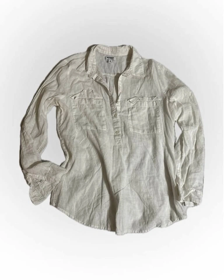 Linen Blend Blouse