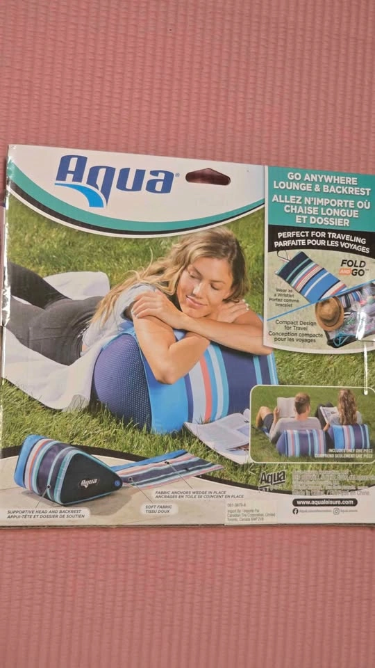 Aqua Go Anywhere 2-Position Wedge Mat & Chair, 52 x 20-in - photo 2