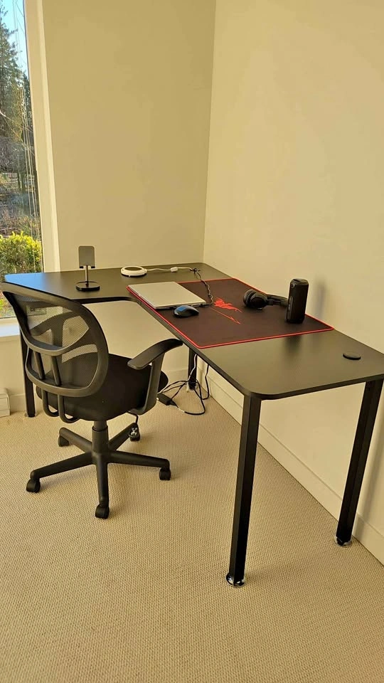 DlandHome 60inches L Shaped Gaming Desk