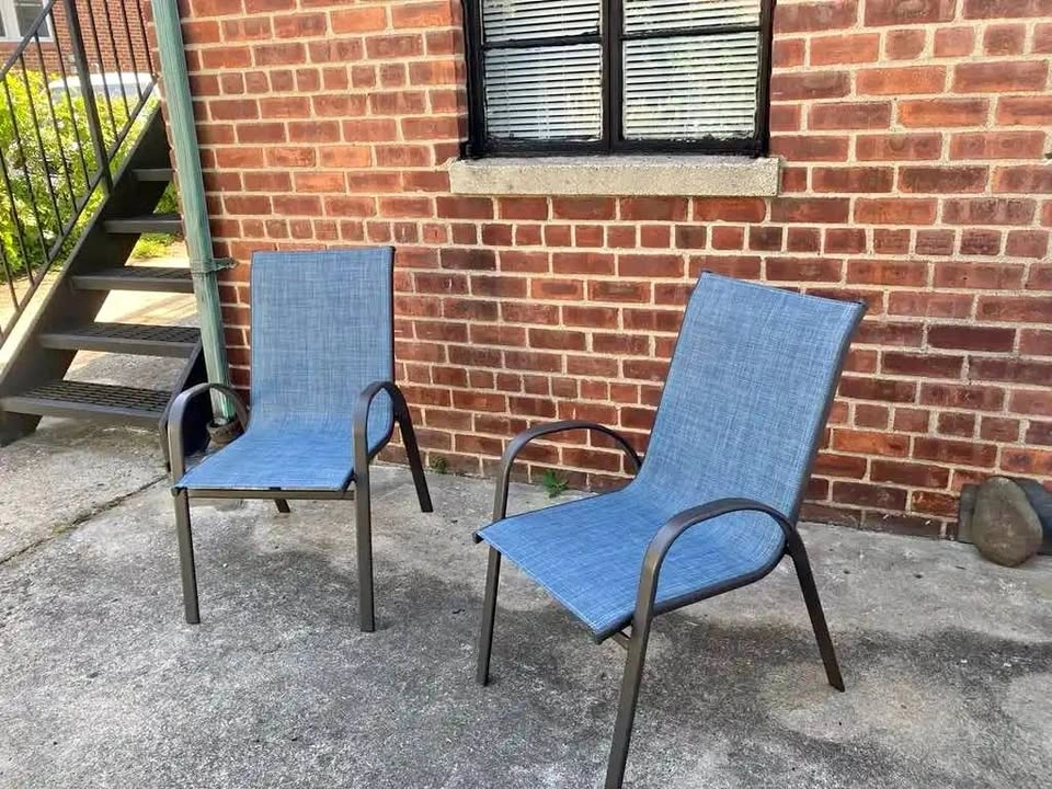 Patio Chair Set (2 Chairs) – Outdoor Sling Chairs