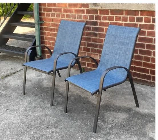 Patio Chair Set (2 Chairs) – Outdoor Sling Chairs - photo 3