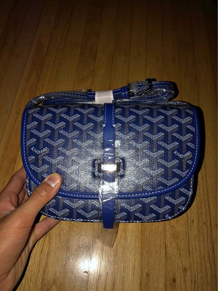 Goyard blue sidebag