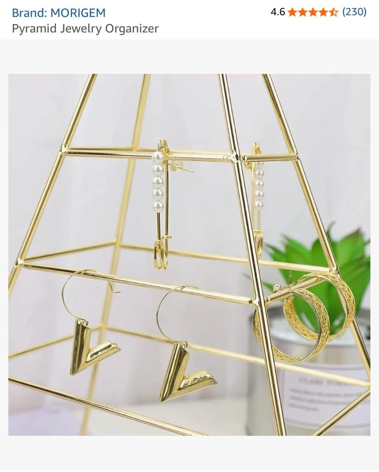 Pyramid Jewelry Organizer with Tray - photo 4