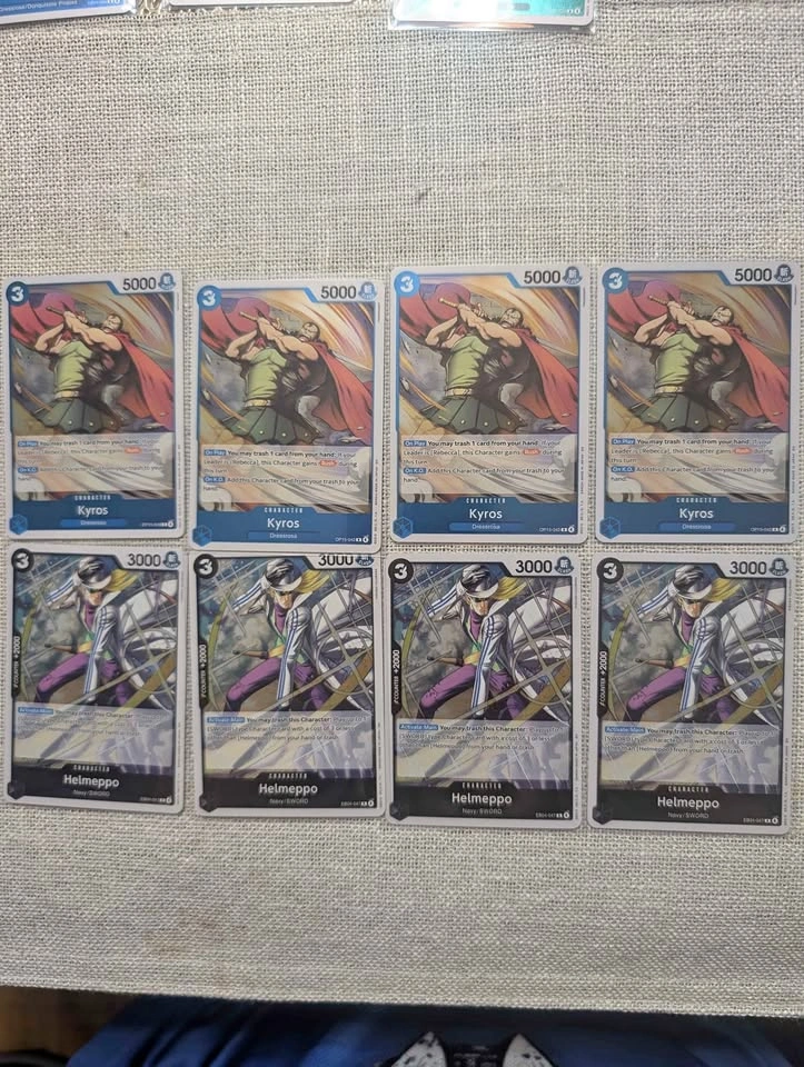 One Piece Card Game Kyros and Helmeppo Card Lot