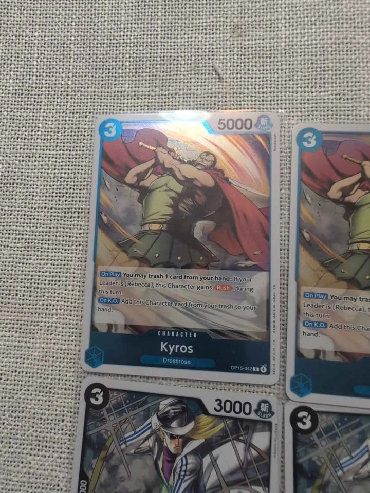 One Piece Card Game Kyros and Helmeppo Card Lot - photo 2