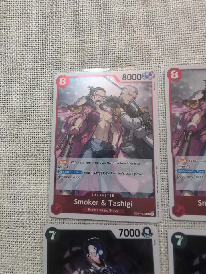 One Piece Card Game Smoker & Tashigi Kuro Character Cards Set - photo 2