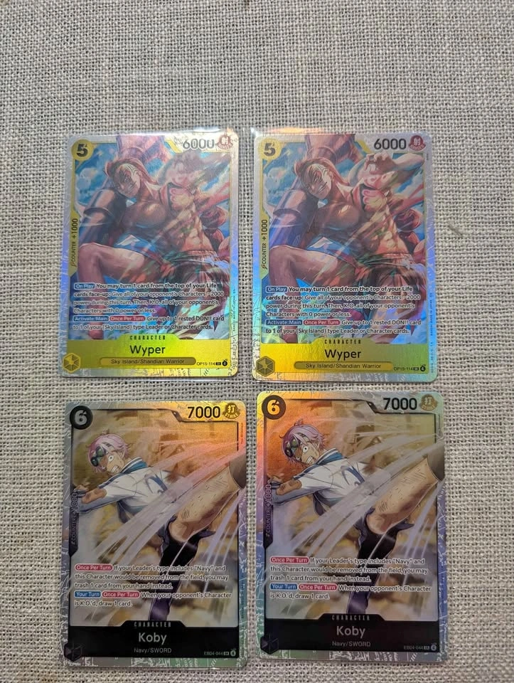 One Piece Card Game Wyper Koby foil cards
