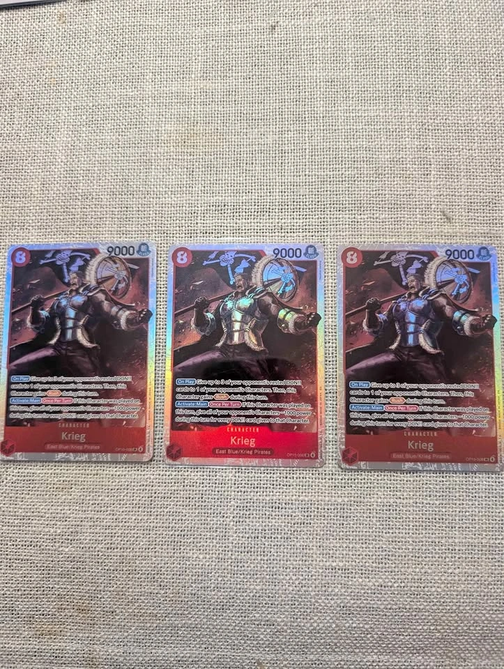 One Piece Card Game Krieg OP15-008 (3 cards)