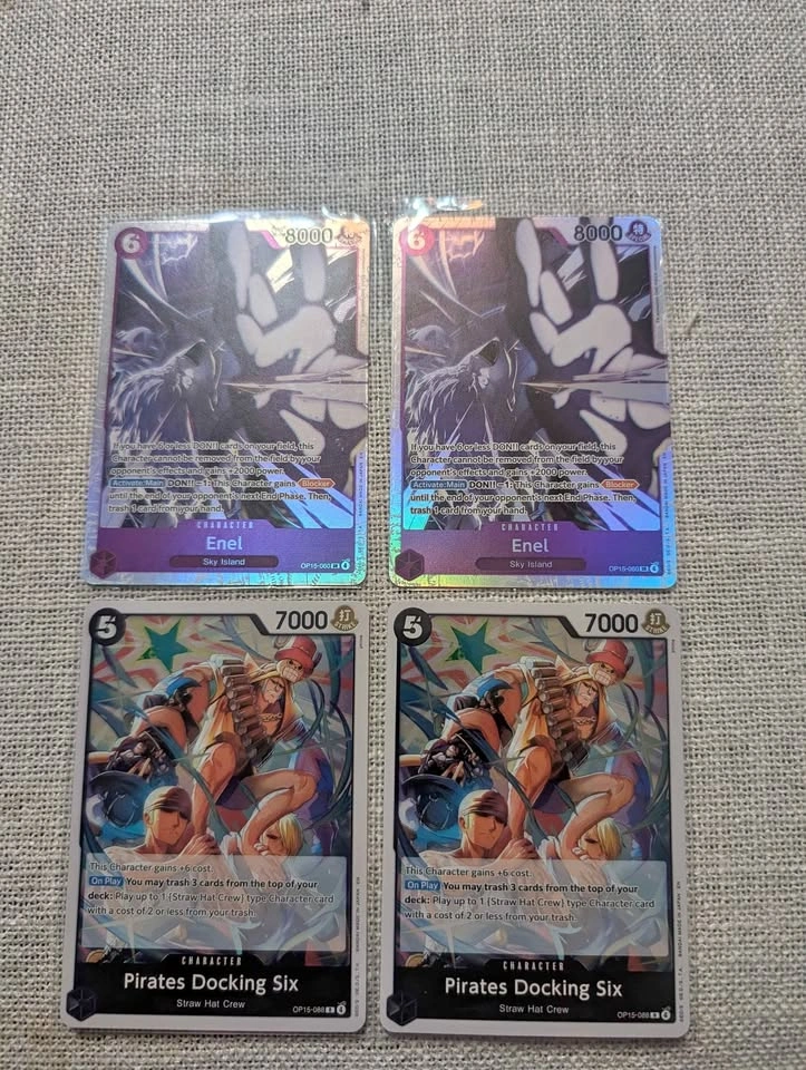 One Piece Card Game Enel and Pirates Docking Six Cards
