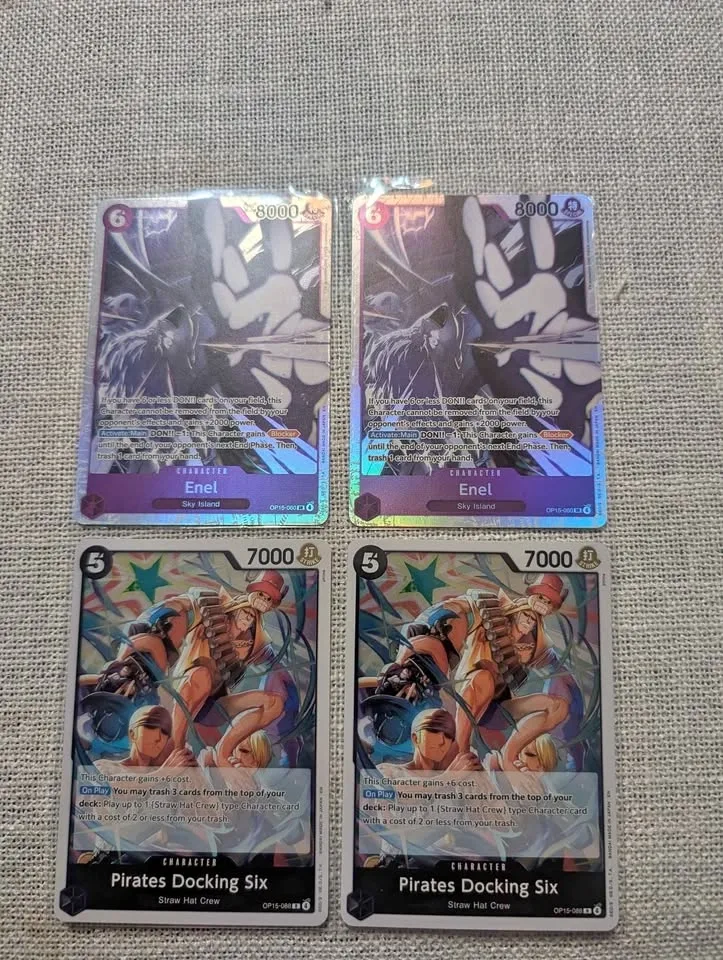 One Piece Card Game Enel and Pirates Docking Six Cards