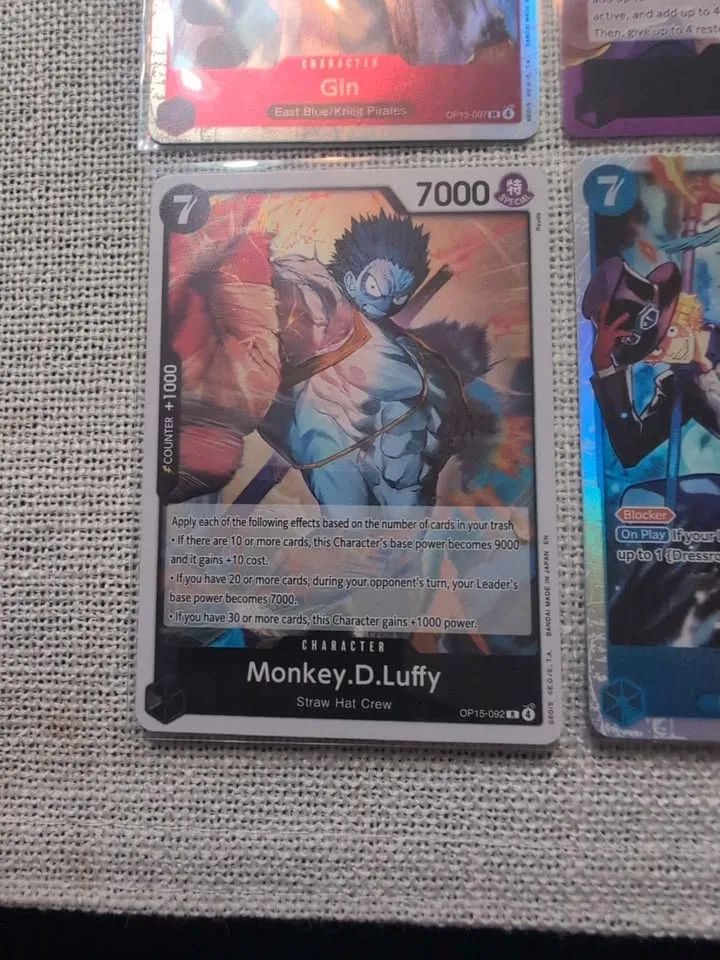 One Piece Card Game OP05 Luffy Sabo Enel Gin cards lot - photo 4