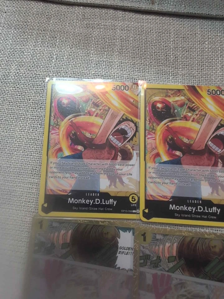 One Piece Card Game Luffy Leader & Gum-Gum Golden Rifle Set - photo 2
