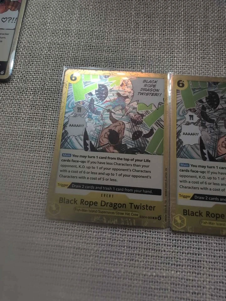 One Piece Card Game Fire Fist & Black Rope Dragon Twister - photo 2
