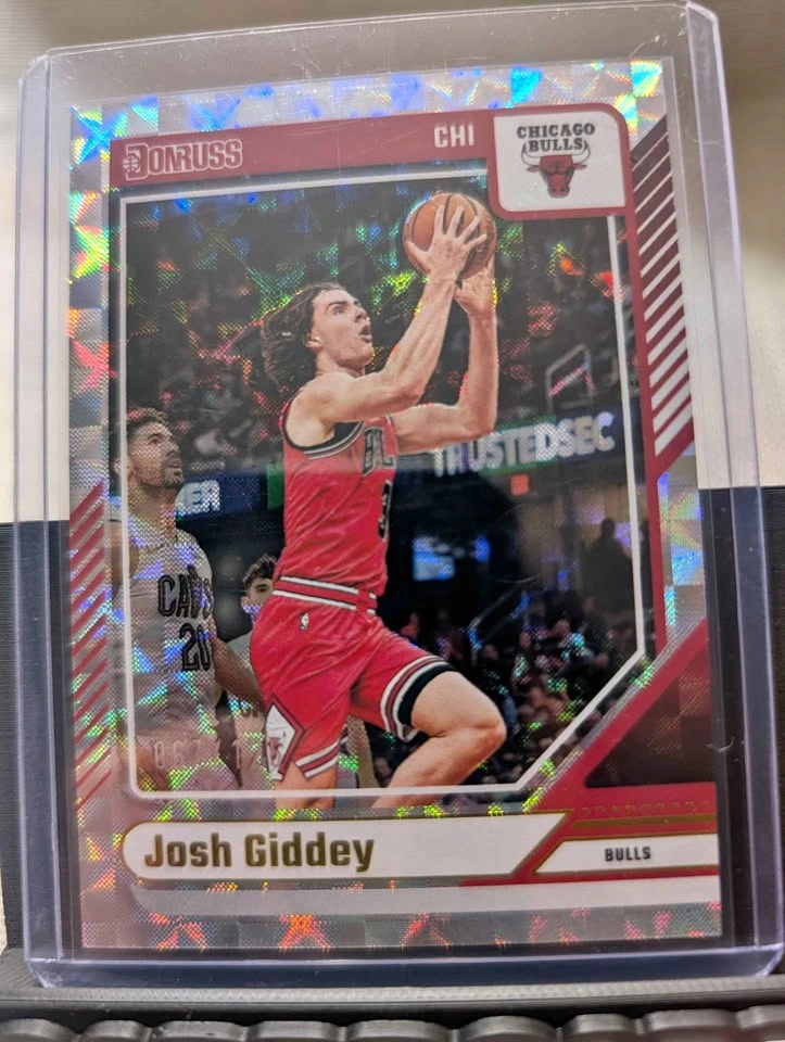 Josh Giddey Donruss Cracked Ice & Carlos Boozer NBA Cards