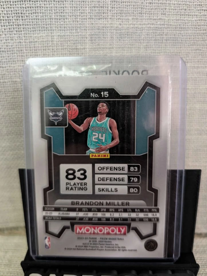 Brandon Miller Charlotte Hornets Panini Prizm Rookie Cards - photo 2