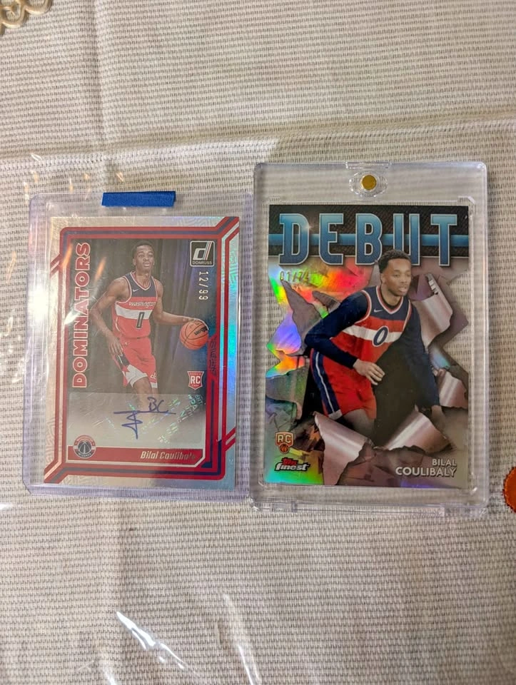 Bilal Coulibaly RC Lot - Donruss Dominators Auto 12/99 & Topps F