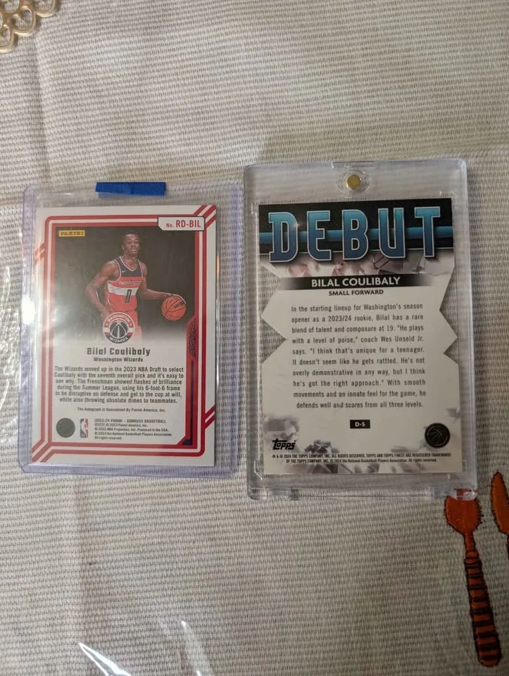 Bilal Coulibaly RC Lot - Donruss Dominators Auto 12/99 & Topps F - photo 2