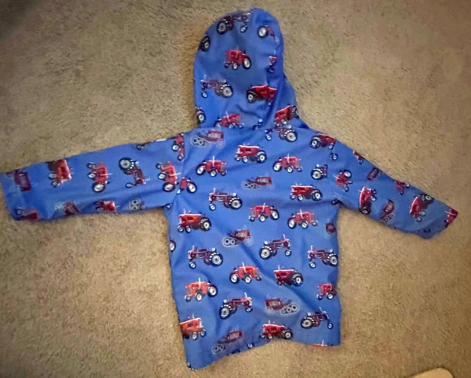 Hatley Tractor Raincoat Size 5