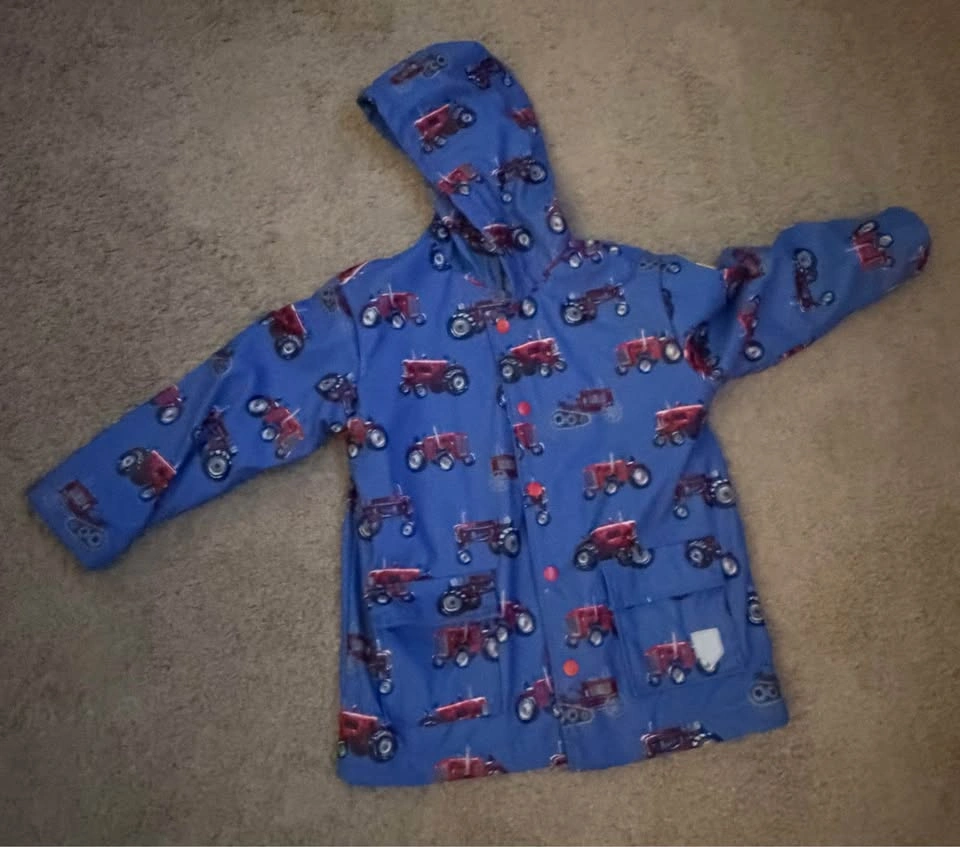 Hatley Tractor Raincoat Size 5 - photo 2