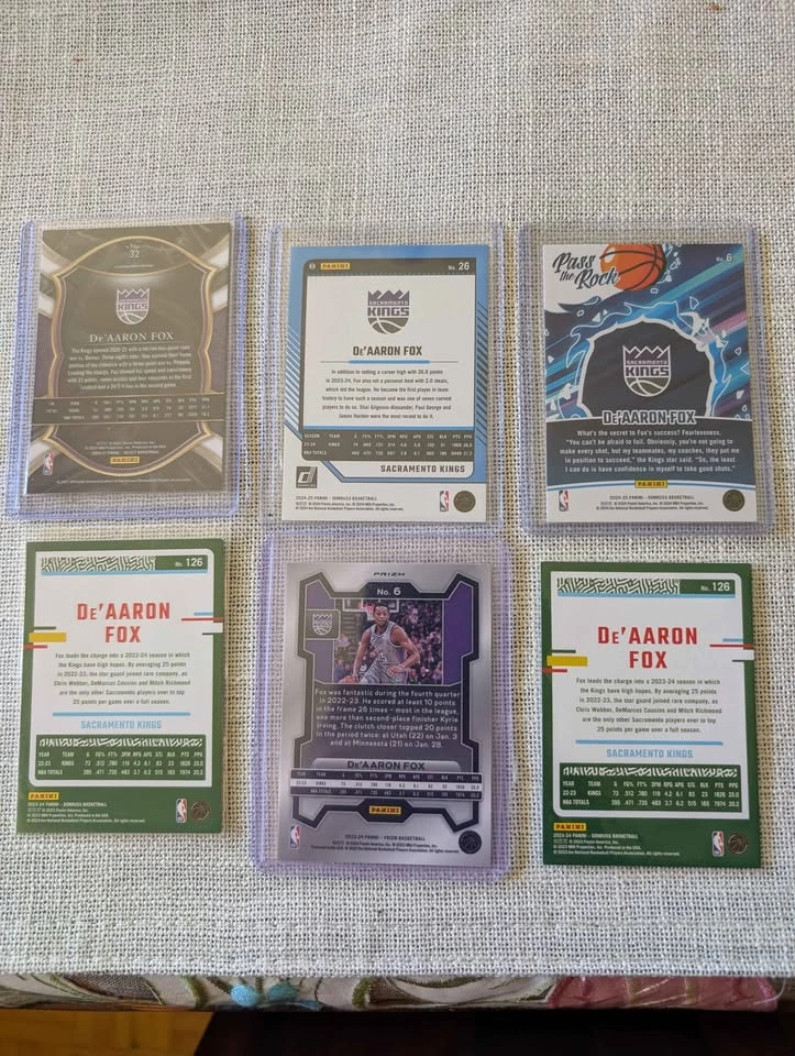 De'Aaron Fox Basketball Card Lot - Panini Select Donruss Prizm - photo 2