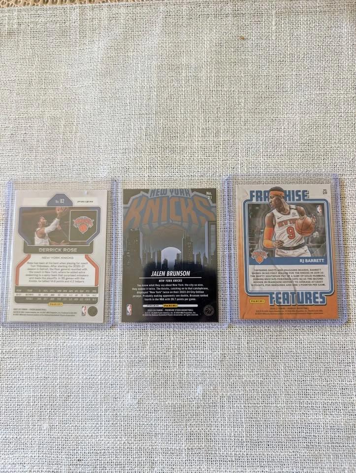 NBA Basketball Cards - Derrick Rose, Jalen Brunson, RJ Barrett K - photo 2