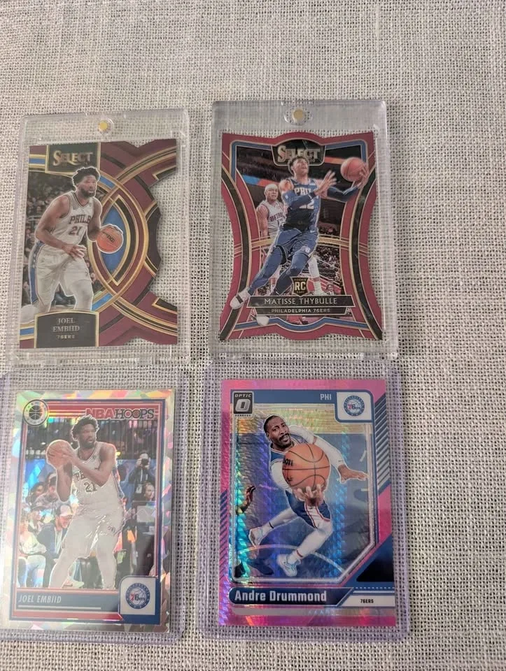 NBA Basketball Cards - Joel Embiid, Matisse Thybulle, Andre Drum