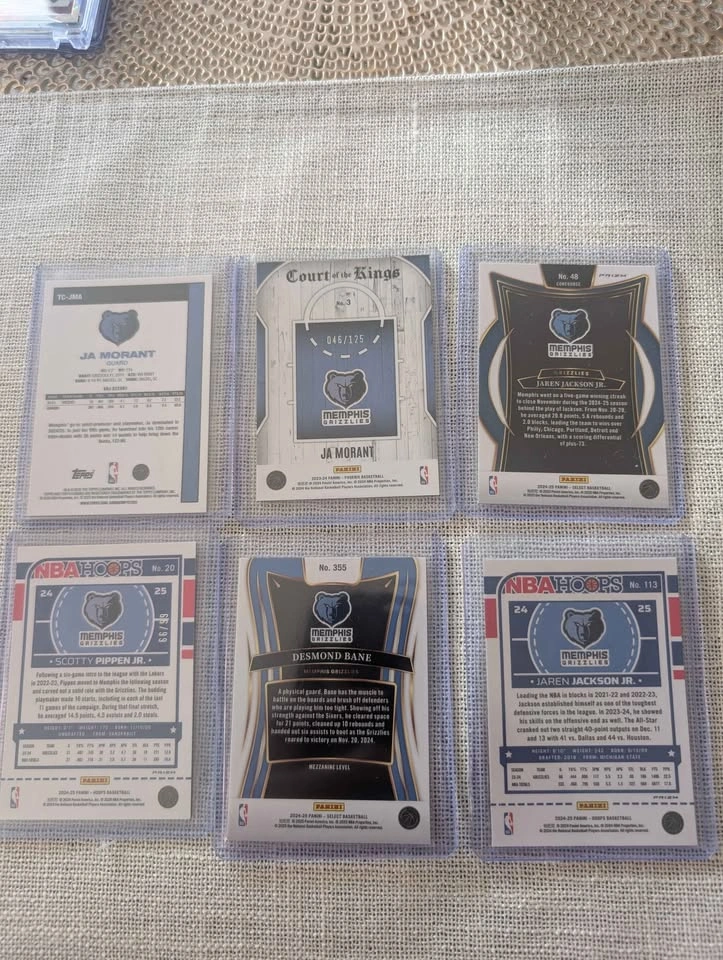 Memphis Grizzlies Basketball Card Lot (Ja Morant, JJJ, Bane) - photo 2