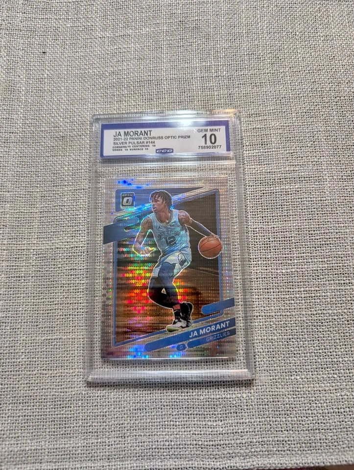 Ja Morant 2021-22 Panini Donruss Optic Prizm Silver Pulsar #144