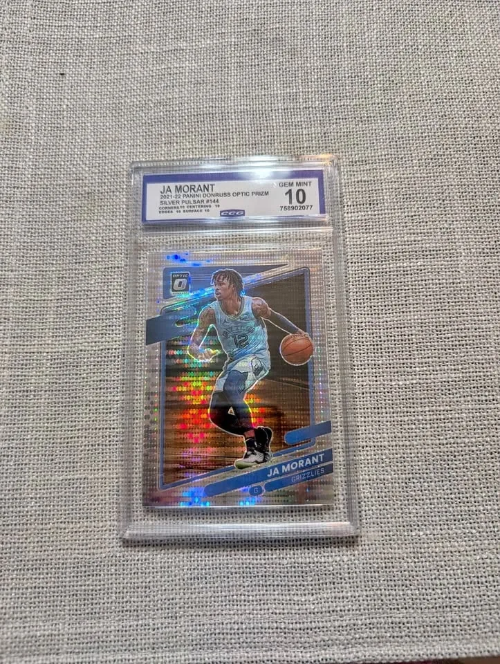 Ja Morant 2021-22 Panini Donruss Optic Prizm Silver Pulsar #144