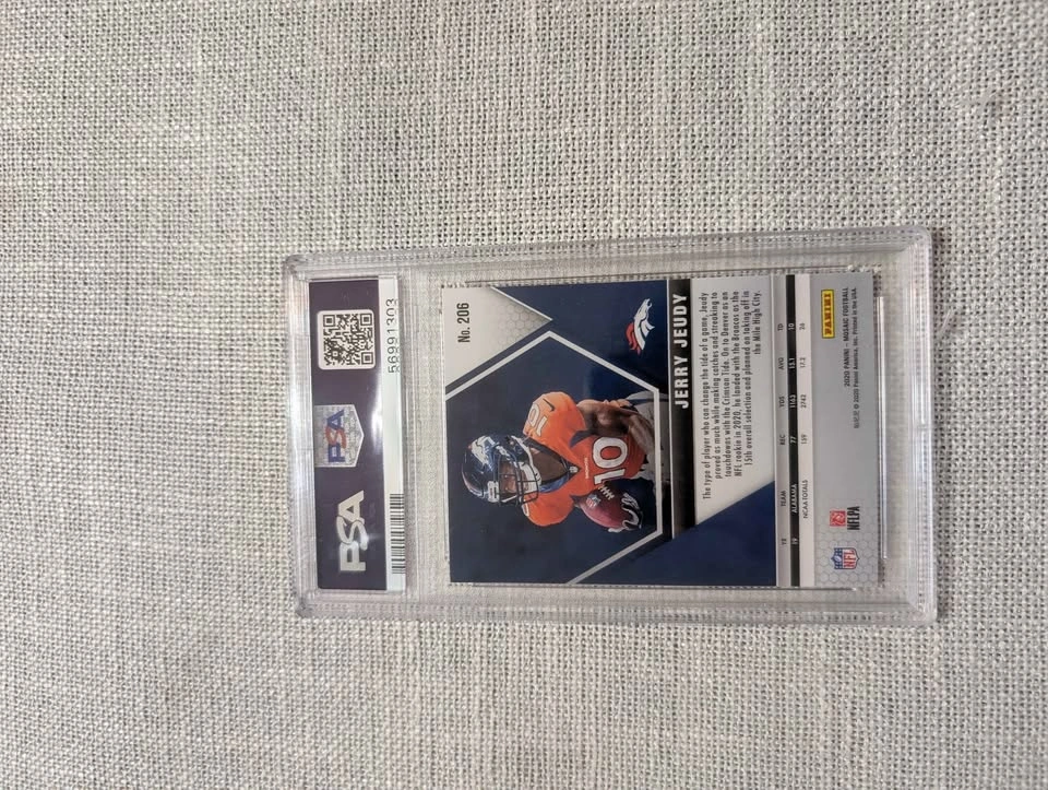 2020 Panini Mosaic Jerry Jeudy Rookie Card PSA 9 - photo 2