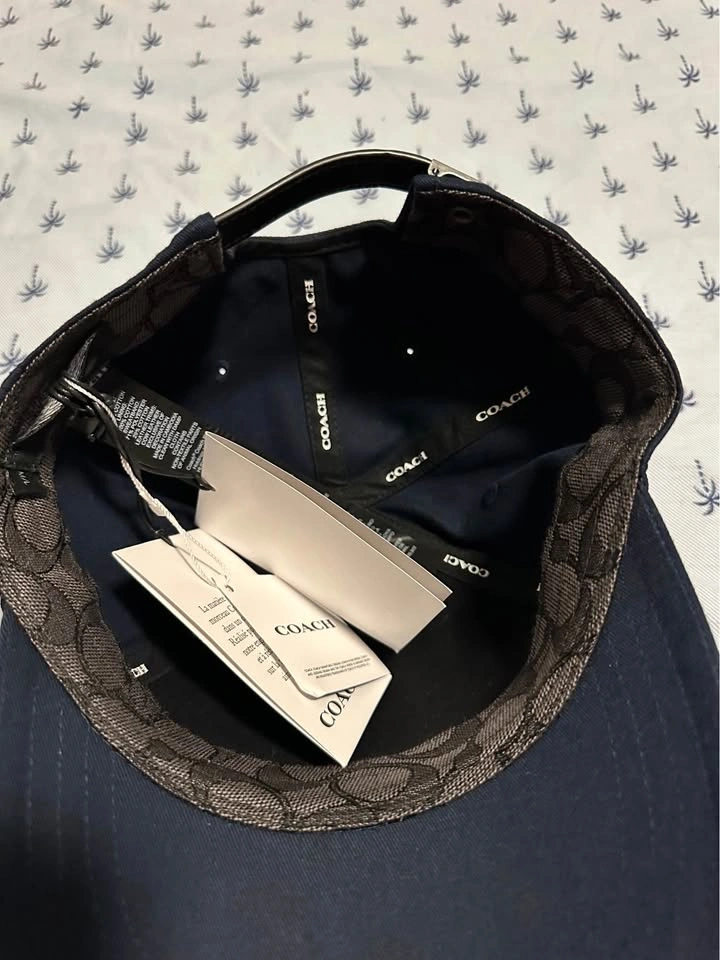 Coach Black New York Baseball Cap Leather Strap - photo 4