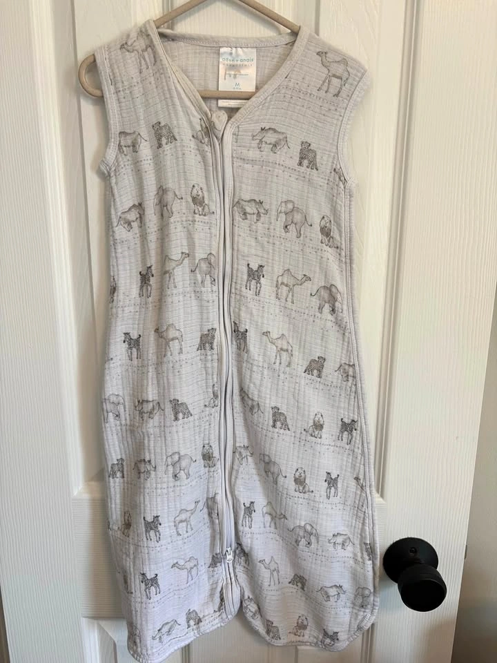 Aden + Anais Essentials Baby 6-12M Muslin Sleep Sack 0.5 TOG
