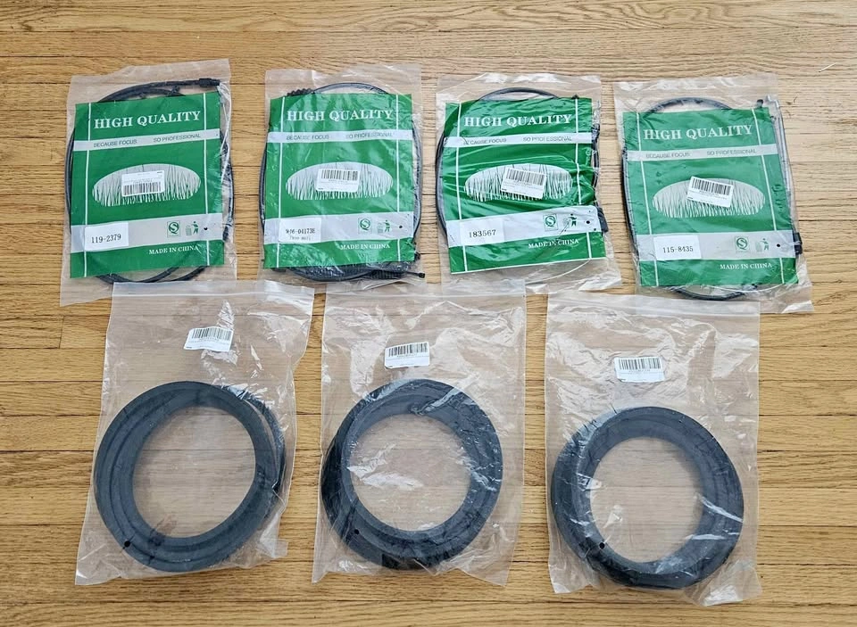 Small Engine / Lawn Mower Repair Lot - 4 Cables & 3 Belts