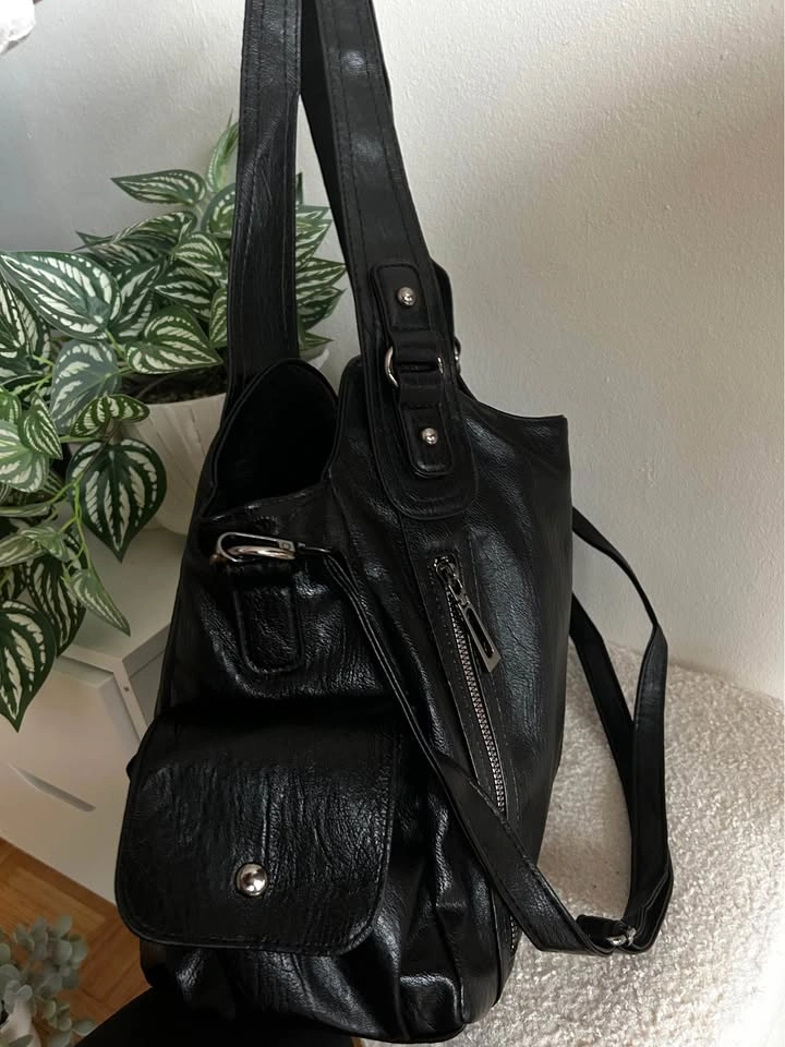Black everyday tote shoulder bag - photo 2