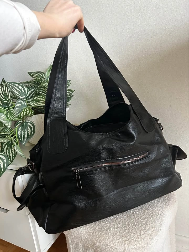 Black everyday tote shoulder bag - photo 5