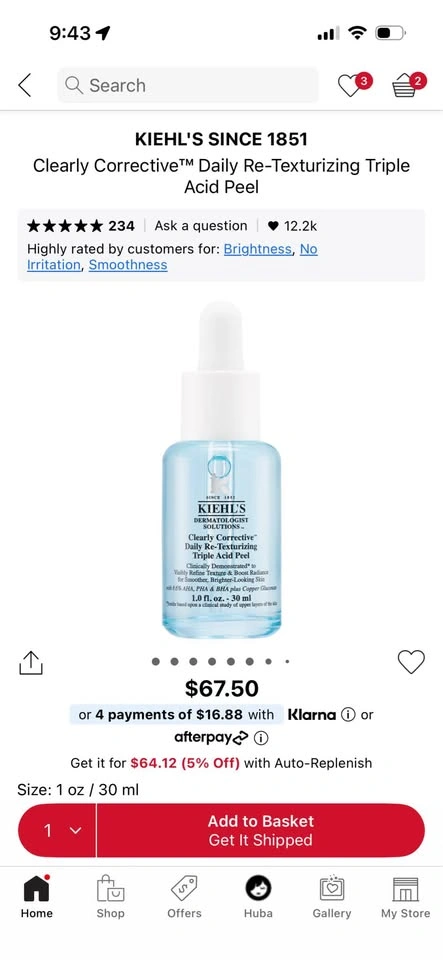SEALED UNOPENED Kiehl’s Triple Acid Peel - photo 3